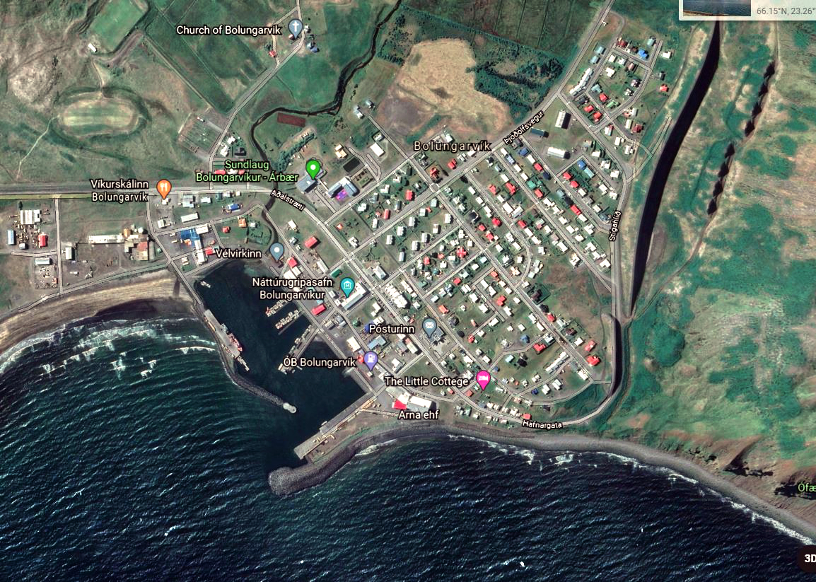 Hafen Bolungarvik Map